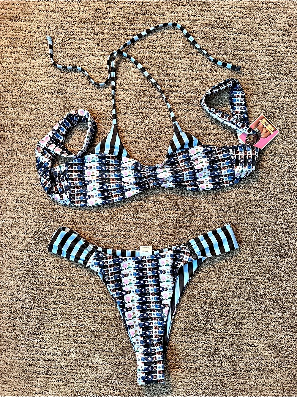 Strawberry Milk reversible Bikini Top & Bottom